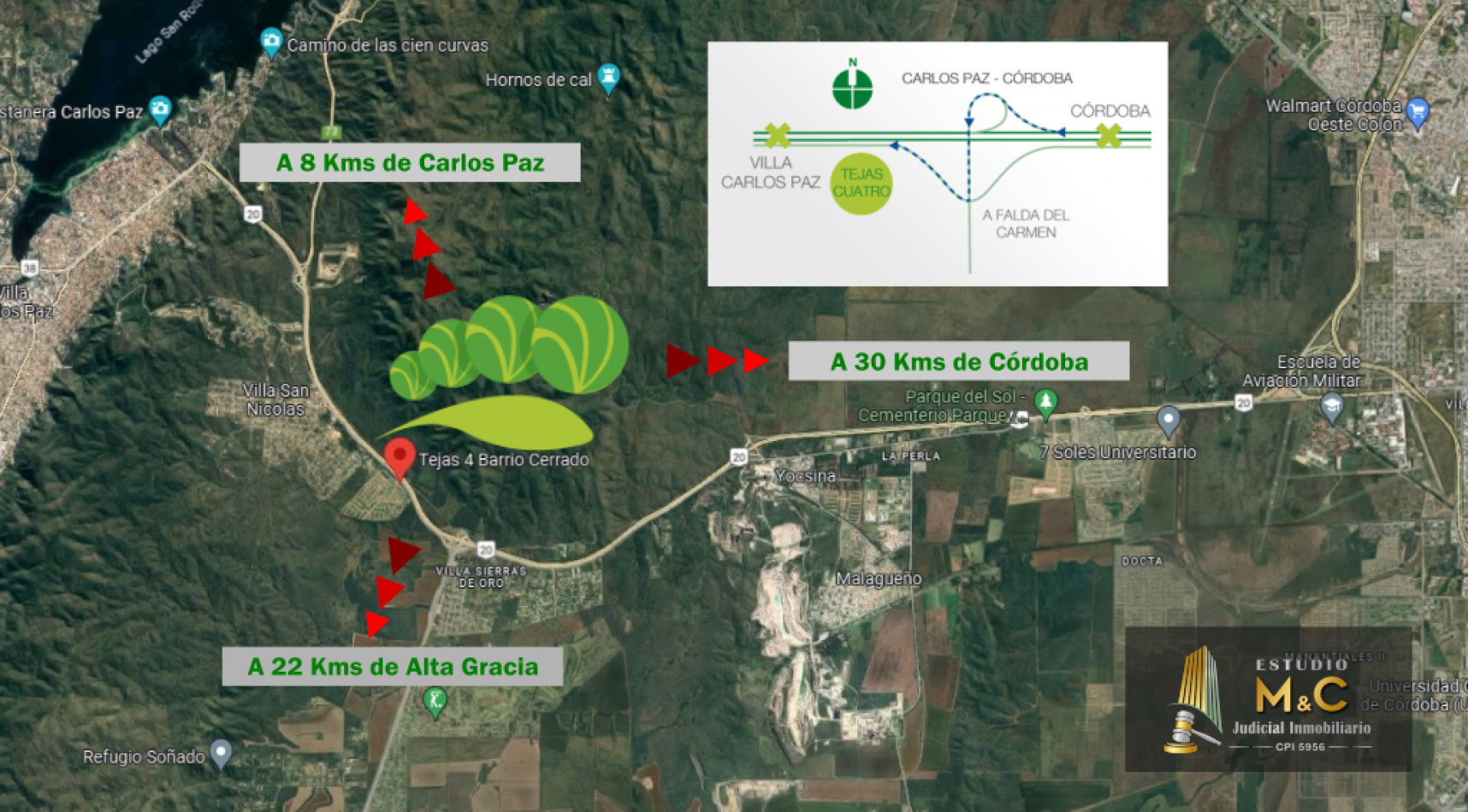 Venta Lote 350m en Tejas Cuatro - Con Posesion - Listo para Construir