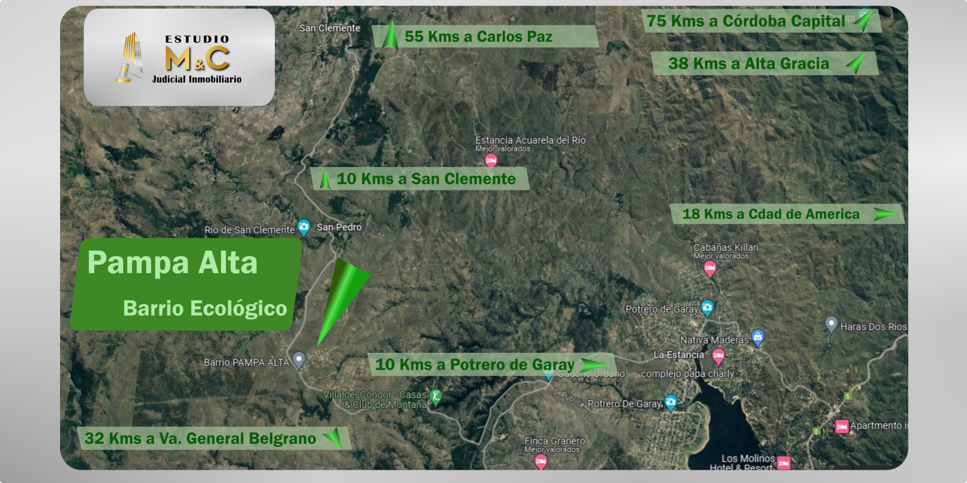 Terreno de 966m en Pampa Alta | Potrero de Garay