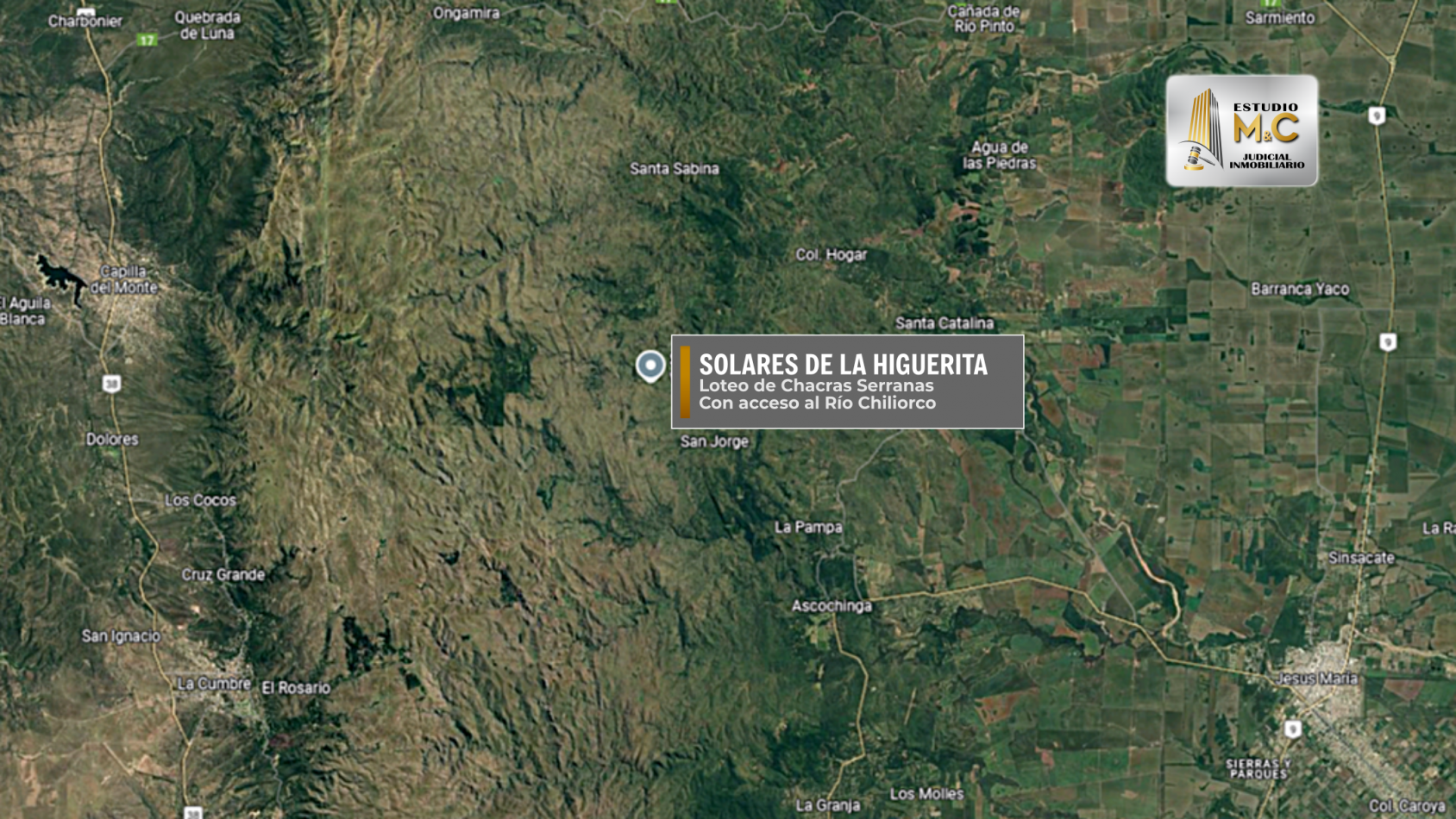 Fraccion 1.49 Has en Loteo de Chacras Serranas
